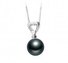 10-11mm Di Tahiti Pendente en Gabrielle Nero