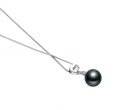 10-11mm Di Tahiti Pendente en Gabrielle Nero