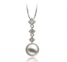 8-9mm Akoya Giapponese Pendente en Rossana Bianco