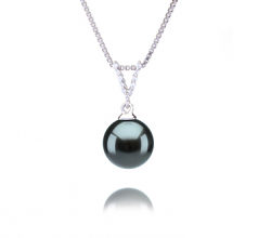 9-10mm Di Tahiti Pendente en Vondra Nero