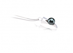 9-10mm Di Tahiti Pendente en Larina Nero