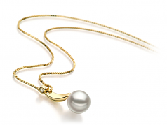 8-9mm Akoya Giapponese Pendente en Sora Bianco