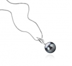 9-10mm Di Tahiti Pendente en Edna Nero
