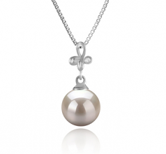 7-8mm Akoya Giapponese Pendente en Coralie Bianco