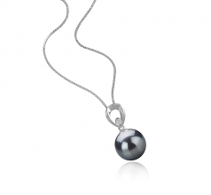 10-11mm Di Tahiti Pendente en Emilia Nero