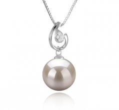 10-11mm di Perle Acqua Dolce Pendente en Femke Bianco