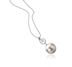 10-11mm di Perle Acqua Dolce Pendente en Femke Bianco
