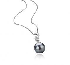 10-11mm Di Tahiti Pendente en Eilidh Nero