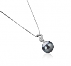 10-11mm Di Tahiti Pendente en Eilidh Nero