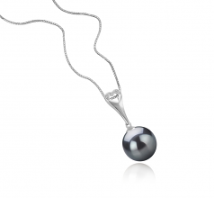 10-11mm Di Tahiti Pendente en Bunny Nero