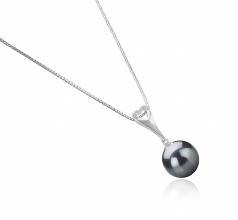 10-11mm Di Tahiti Pendente en Bunny Nero