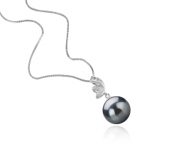 11-12mm Di Tahiti Pendente en Justine Nero
