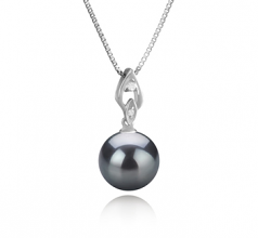 11-12mm Di Tahiti Pendente en Frida Nero