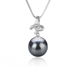 10-11mm Di Tahiti Pendente en Maude Nero