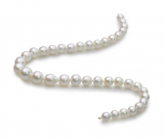 8.3-14mm Dei Mari del Sud Collana en 18 pollici Bianco