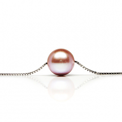 10-10.5mm di Perle Acqua Dolce Pendente en Rosa