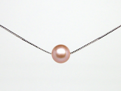 10-10.5mm di Perle Acqua Dolce Pendente en Rosa