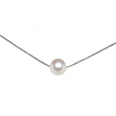 10.5-11mm di Perle Acqua Dolce Pendente en Bianco