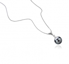 9-10mm Di Tahiti Pendente en Ailani Nero