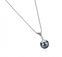 9-10mm Di Tahiti Pendente en Ailani Nero