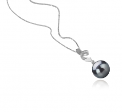 9-10mm Di Tahiti Pendente en Winola Nero