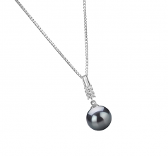 9-10mm Di Tahiti Pendente en Thelma Nero