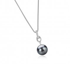 9-10mm Di Tahiti Pendente en Sierra Nero