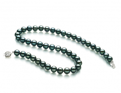 8-8.5mm Akoya Giapponese Collana en Nero