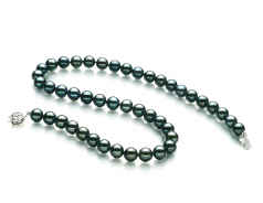 8-8.5mm AA Quality Akoya Giapponese Collana in Nero