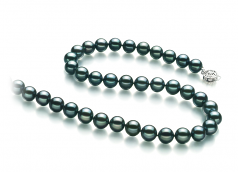 8-8.5mm Akoya Giapponese Collana en Nero