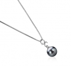 8-9mm Akoya Giapponese Pendente en Kacey Nero