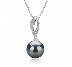 9-10mm Di Tahiti Pendente en Shamara Nero