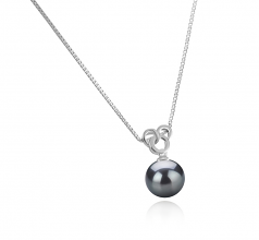 9-10mm Di Tahiti Pendente en Adelina Nero