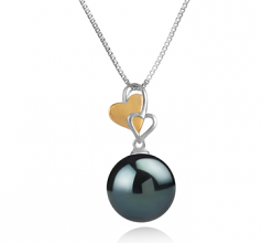 11-12mm Di Tahiti Pendente en Felicia Nero