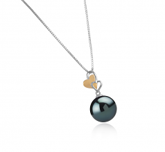11-12mm Di Tahiti Pendente en Felicia Nero