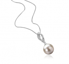 9-10mm di Perle Acqua Dolce Pendente en Shamara Bianco