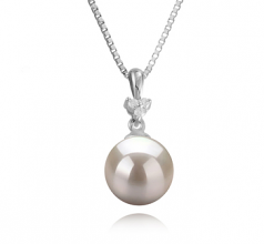8-9mm Akoya Giapponese Pendente en Ellice Bianco