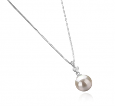 8-9mm Akoya Giapponese Pendente en Ellice Bianco