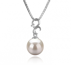 8-9mm AA Quality Akoya Giapponese Pendente in Kacey Bianco