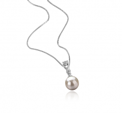 8-9mm di Perle Acqua Dolce Pendente en Kendra Bianco