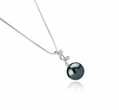 11-12mm Di Tahiti Pendente en Angie Nero