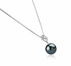 11-12mm Di Tahiti Pendente en Moira Nero