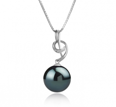 11-12mm Di Tahiti Pendente en Sofie Nero