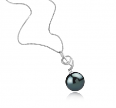11-12mm Di Tahiti Pendente en Sofie Nero