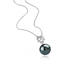 11-12mm Di Tahiti Pendente en Tatiana Nero
