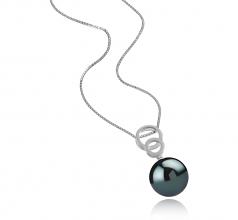 12-13mm Di Tahiti Pendente en Marlo Nero