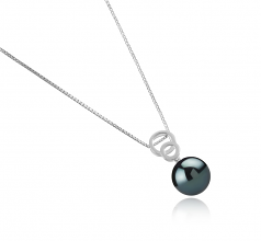 12-13mm Di Tahiti Pendente en Marlo Nero