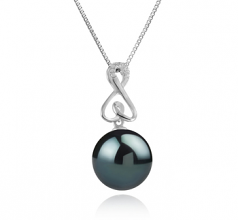 12-13mm Di Tahiti Pendente en Patsy Nero