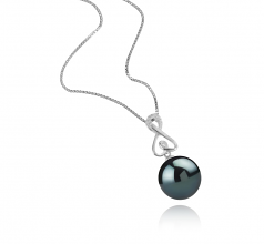 12-13mm Di Tahiti Pendente en Patsy Nero