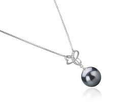 10-11mm Di Tahiti Pendente en Dorothy Nero